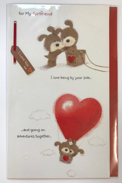 Lots of Woof Girlfriend Valentine's Day Card