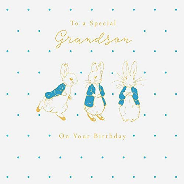 Peter Rabbit Special Grandson Birthday Card