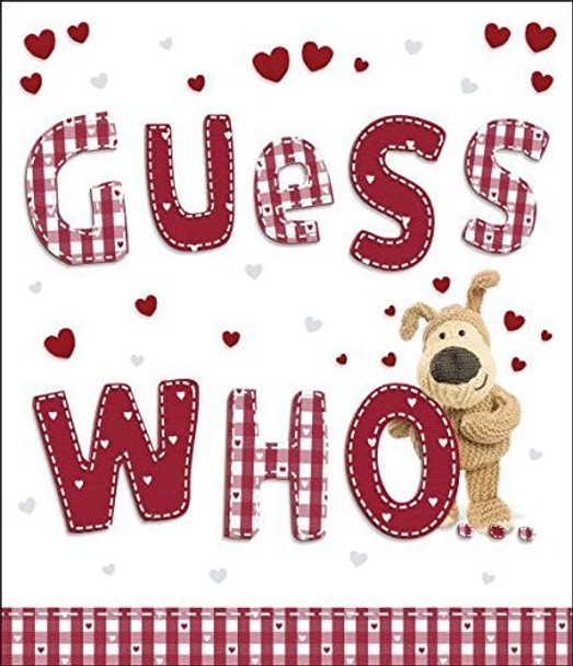 Guess Who Loves You? Boofle Valentines Day Card Special Valentine Greeting Card