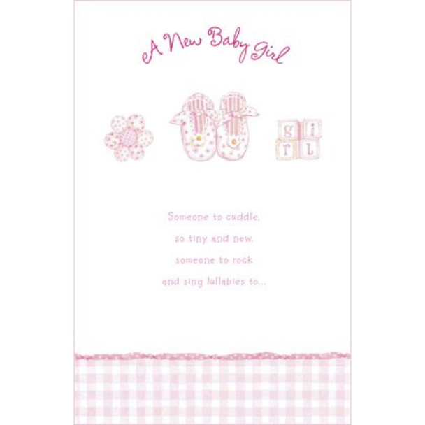 Pretty Pink New Baby Girl Greeting Card