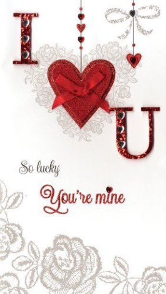 ‘I l LOVE (Heart) You’ Valentine card"