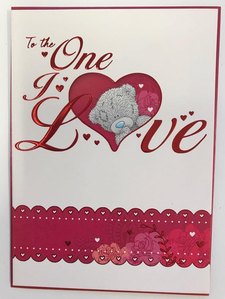 To The One I Love Me to You Bear Valentine's Day Card