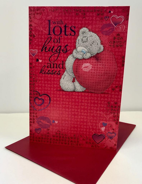 Me to You Tatty Teddy Bear Valentines Day Card Hugs & Kisses