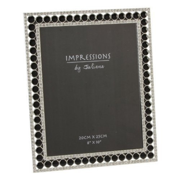 Impressions Siver Plated And Epoxy Black Photo Frame 8"x10"