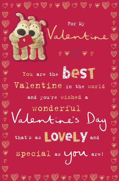 For My Valentine's Day Card Romantic Boofle Couple