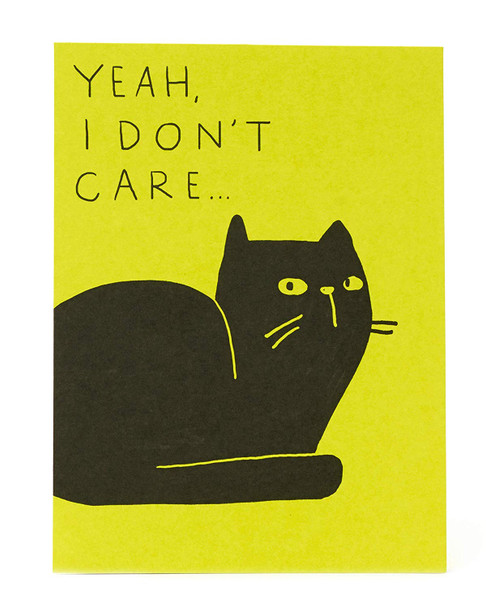 Funny Cat Birthday Blank Card Humour Sassy Cat