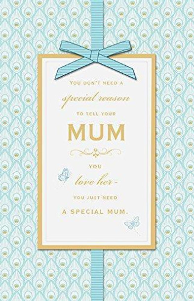 Peacock Feather Luxury Mother's Day Card