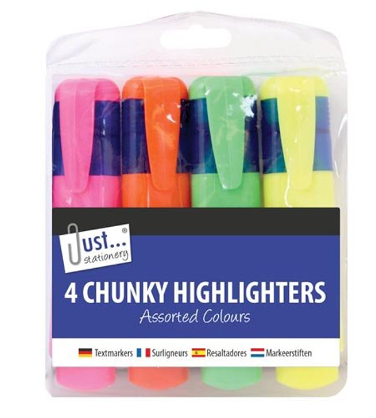 Just Stationery 4 Chunky Highlighter