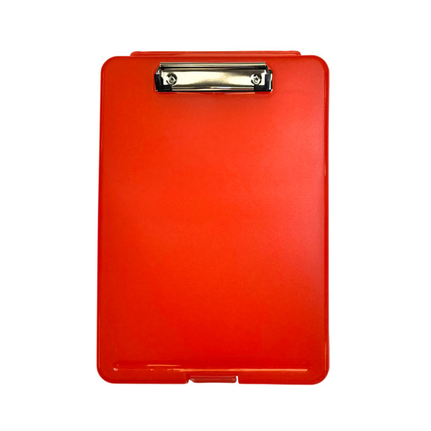 A4 Red Clipboard Box File - Storage Filing Case