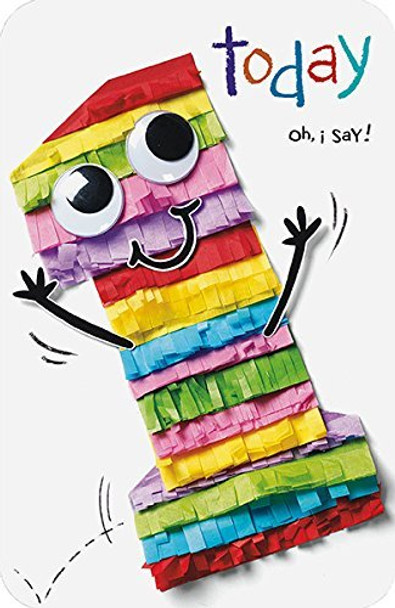 Age One Multi Colour Card First Birthday Boy, Girl 1st