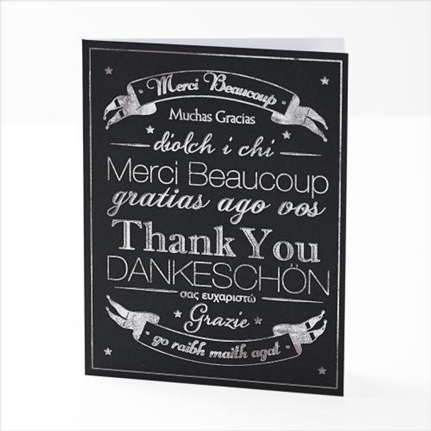 Multi-Language Pack of 10 Thank You Cards By Carlton