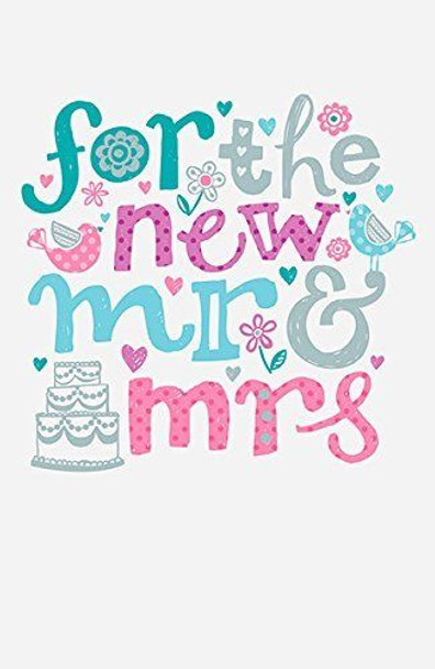 New Mr & Mrs Wedding Congratulations Greeting Card