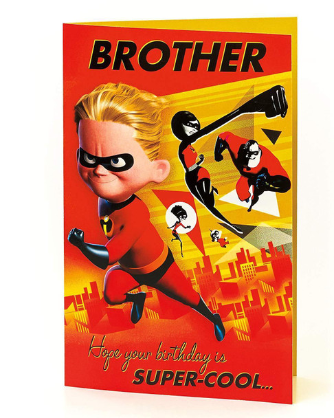 Disney The Incredibles Brother Happy Birthday New Greetings Card Boy
