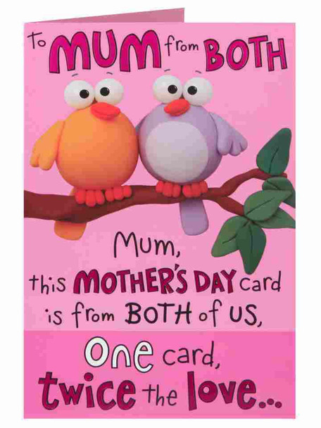 Mum From Both of Us Twice The Love on Mother's Day 