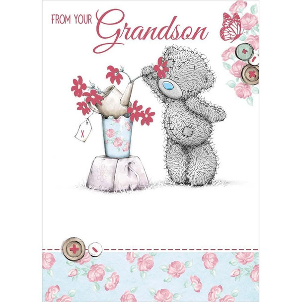 From Your Grandson Me to You Bear Mothers Day Card