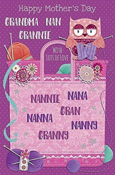 Grandma Nan Nannie Nana Nanna Gran Nanny Granny Happy Mother's Day Card