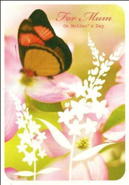 For Mum On Mother's Day' Hallmark Mother's Day Card Butterfly Design