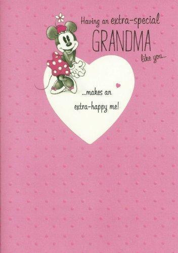 Having An Extra Special Grandma Like You Hallmark Mother's Day Card Classic Minnie Mouse Design