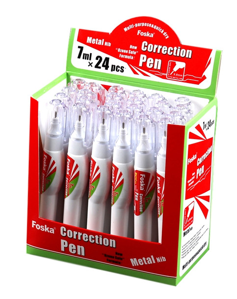 Box of 24 Multi Purpose Quick Dry Correction Pen 7ml