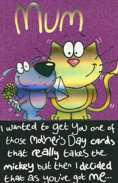 Humour Funny Cat & Dog Mother's Day Card