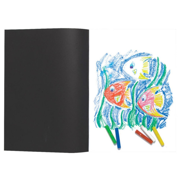 A3 Artist Sketch Book White Cartridge Paper Black Card Cover Art Pad