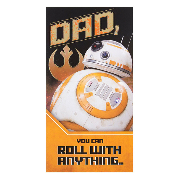 Hallmark Dad Star Wars Father's Day Card 'Roll With Anything' Medium