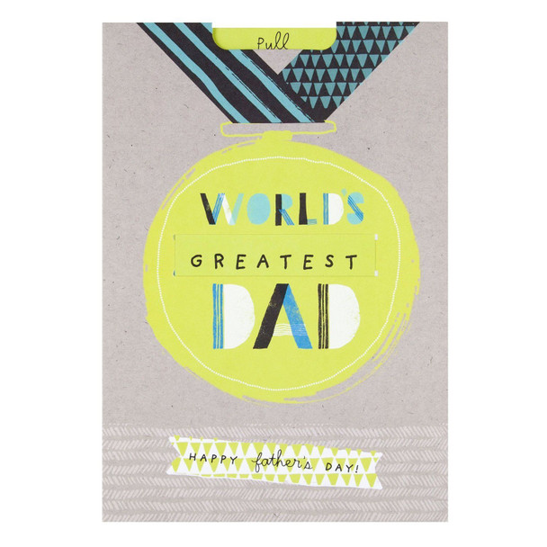 Hallmark Dad Father's Day Card 'Worlds Greatest' Medium
