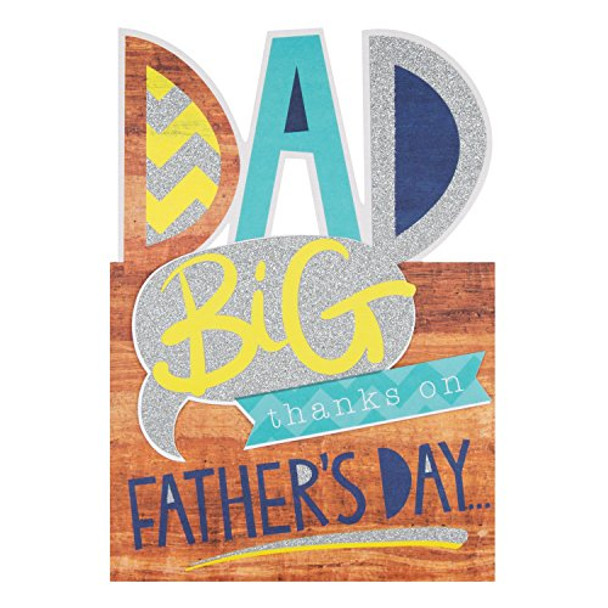 Hallmark Dad Father's Day Card 'Big Thanks' Medium