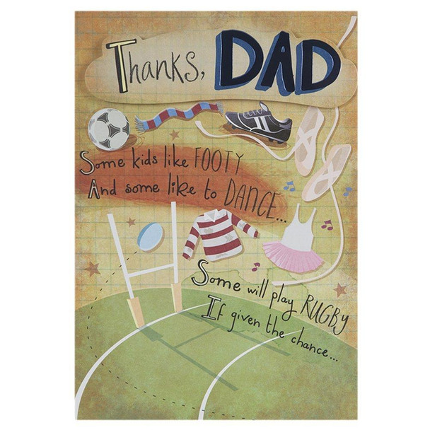 Hallmark Father's Day Card Thanks Dad Medium Hallmark Father's Day Card Thanks Dad Medium