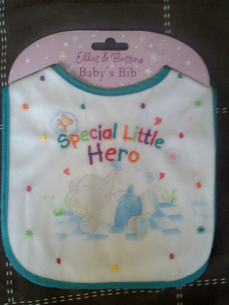 Elliot & Buttons Baby's Bib Special Little Hero