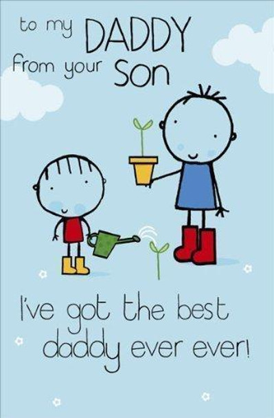 To Daddy From Your Son Cartoon Father's Day Card