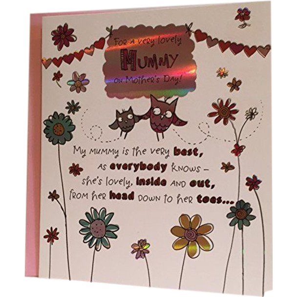 Lovely Mummy Mothers Day Oodles And Doodles, Mothers Day Greetings Card