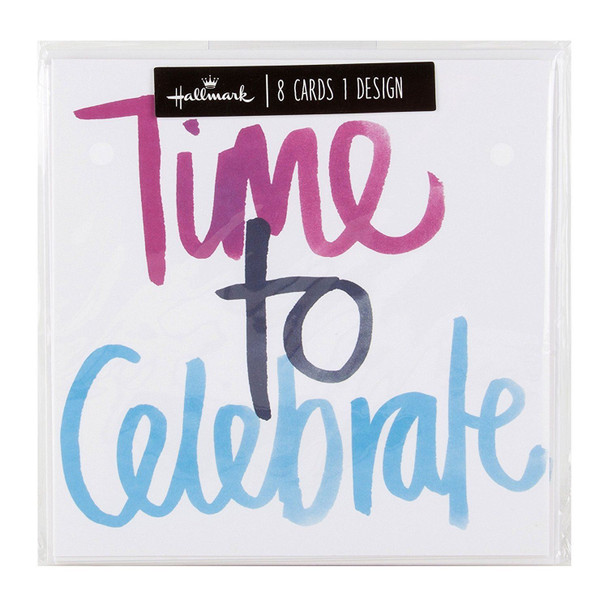 Hallmark Time To Celebrate Cards (Pack of 8)