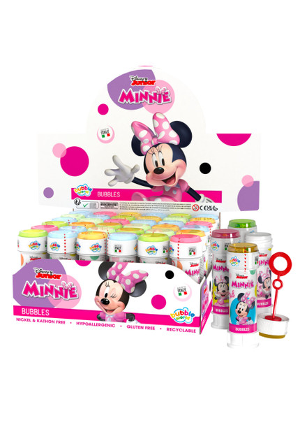 pack of 6 Assorted Disney Minnie Mouse Bubble Tubs 60 ml 