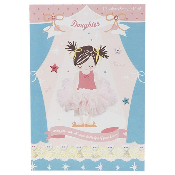 Hallmark Birthday Card For Daughter 'Fabulous Sticker Fun' Medium