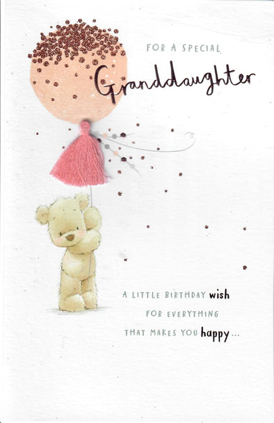 for A Special Granddaughter Birthday Card Nutmeg