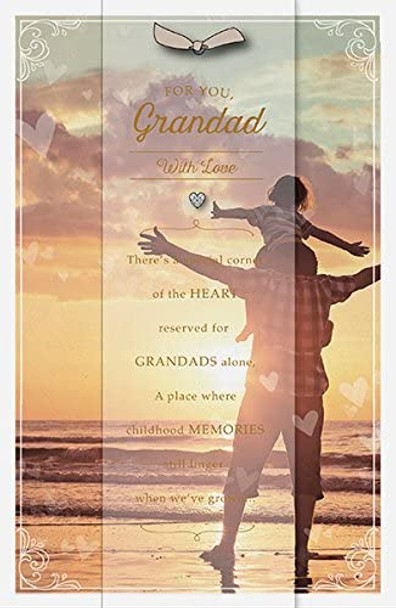 Grandad with Love Sentimental Verse Birthday Card