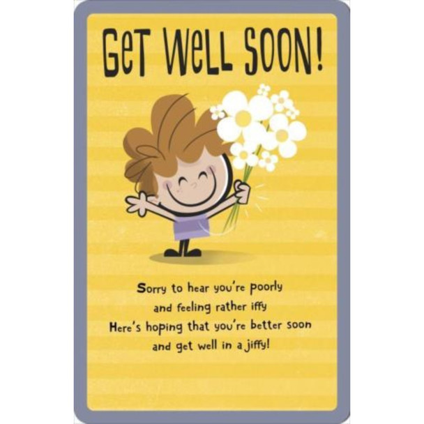 Get Well Soon Poorly and Feeling rather Iffy Card