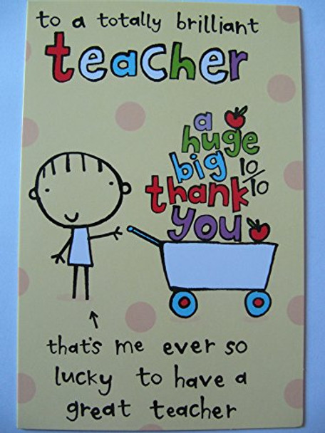 Brilliant Teacher Thank You Greeting Card