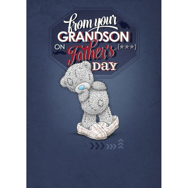 From Your Grandson Cute Me to You Bear Fathers Day Card