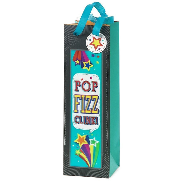 3D Pop Fizz Gift Bag For Bottle of Drink Any Occasion