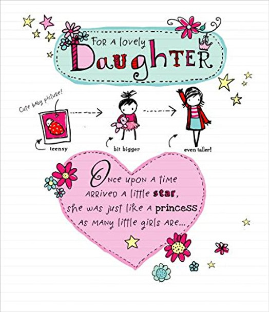 For A Lovely Daughter, Oodles of Doodles Daughter Birthday Card