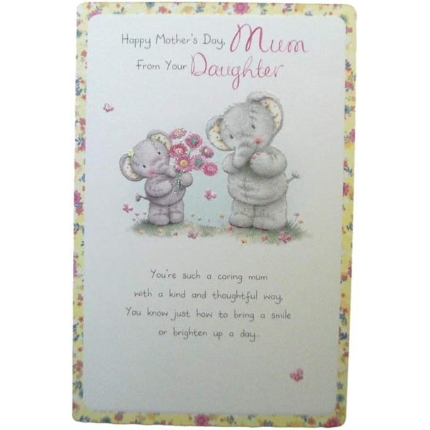 Elliot And Buttons Mum From Your Daughter Card Mother's Day