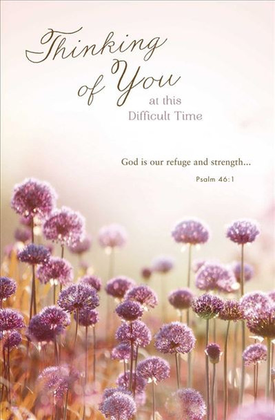Thinking of You at This Difficult Time Sympathy Card