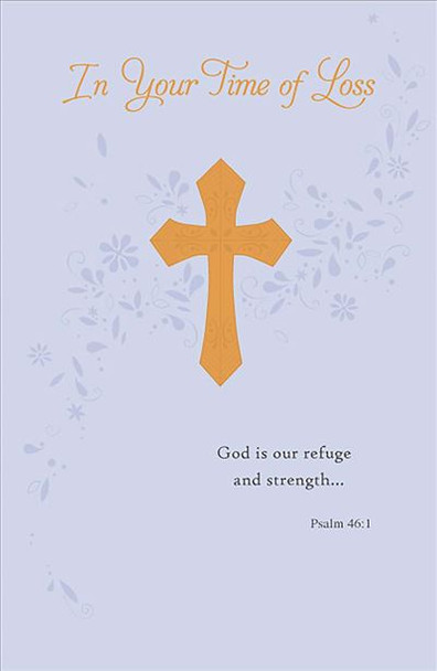 In Your Time Of Loss Religious Deepest Condolence Card