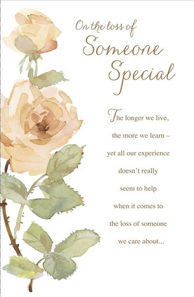 On The Loss Of Your Someone Special Sympathy Card