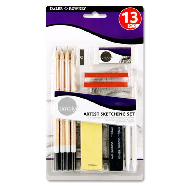 Daler Rowney Simply 13 Piece Artist Sketching Set