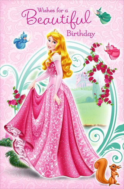 6 x Disney princess wishes for a beautiful birthday cards