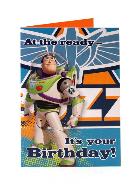 6 x disney toy story buzz lightyear at the ready it's your birthday ! birthday cards 