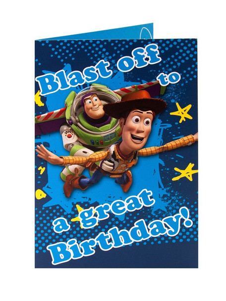 6 x Disney toy story woody buzz lightyear blast off to a great birthday ! birthday cards